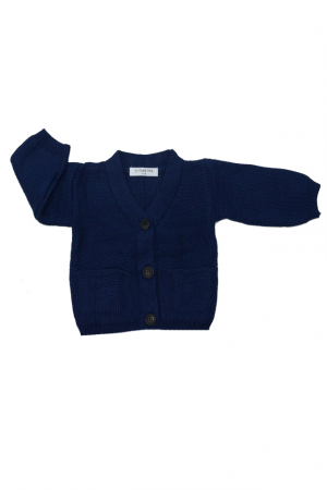Cardigane si pulovere baieti - Cardigan cu maneca lunga pentru baieti Vitamins JRSV3-B-74, Bleumarin