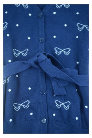 Cardigan cu maneca lunga pentru fete Happy House BL-144B-116-cm, Bleumarin [1]