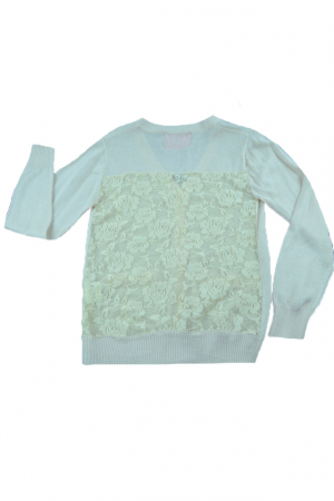 Cardigan cu maneca lunga pentru fete Happy House BL-165C-116, Crem [2]