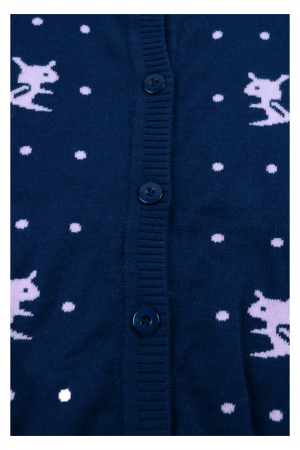 Cardigan cu maneca lunga pentru fete Happy House BL-183-116-cm, Bleumarin [1]