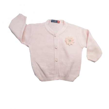 Îmbrăcăminte fete - Cardigan cu maneca lunga pentru fete Mini Junior 60-80R_62 cm, Roz
