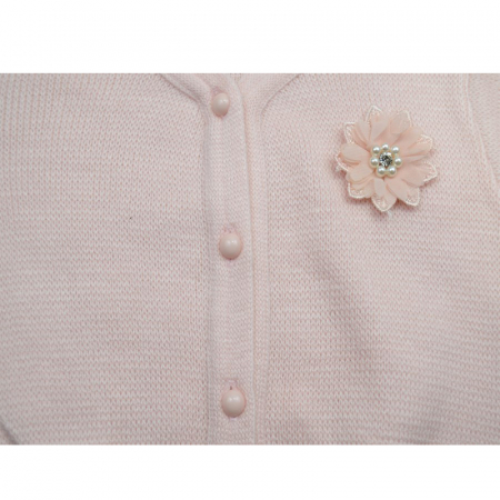 Cardigan cu maneca lunga pentru fete Mini Junior 60-80R_62 cm, Roz [2]