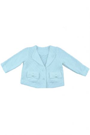 Îmbrăcăminte fete - Cardigan cu maneca lunga pentru fete Mini Junior CFN05-68-cm, Alb