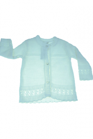 Îmbrăcăminte fete - Cardigan cu maneca lunga pentru fete Mini Junior CFN10-74-cm, Alb