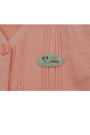 Cardigan cu maneca lunga pentru fete Riyan CFR1-74-cm, Coral [2]