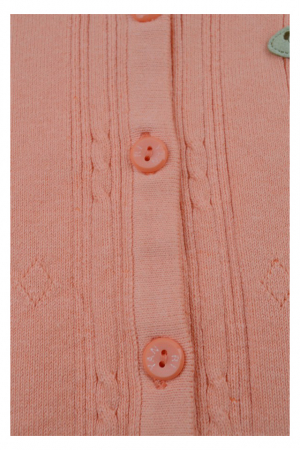 Cardigan cu maneca lunga pentru fete Riyan CFR1-74-cm, Coral [1]