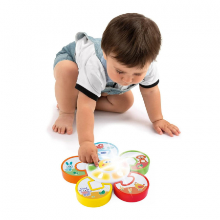 Jucarie tip puzzle cu sunete Guess The Animal Chicco 138531, Multicolor [2]