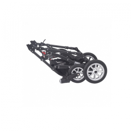 Carucior 3 in 1 pentru tripleti BabyActive Trippy TWN-02, Negru [3]