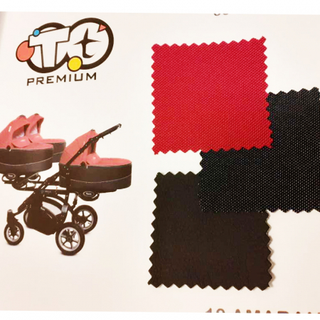 Carucior 3 in 1 pentru tripleti BabyActive Trippy TWN-04R, Roz [7]