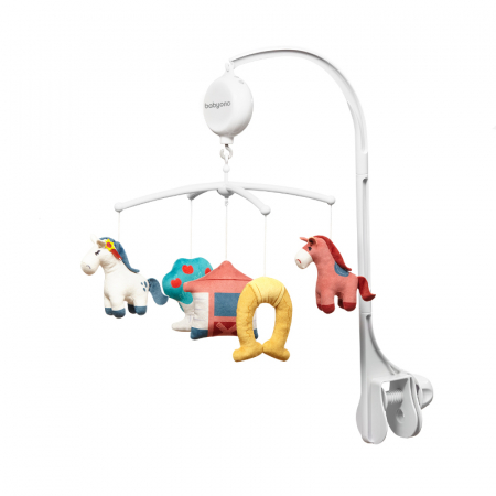 Carusele muzicale - Carusel muzical BabyOno Horses 793, Multicolor