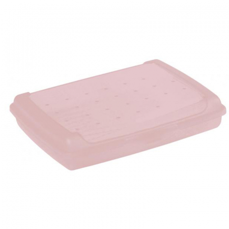 Vesela si tacamuri bebelusi - Caserola pentru pranz cu un singur compartiment 17 x 13 x 3,5cm Keeeper 081343, Roz