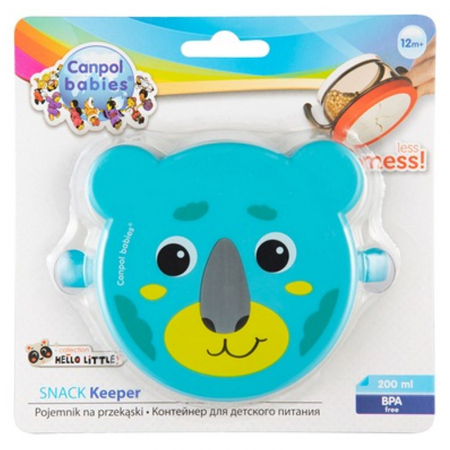 Castron cu capac 200 ml Canpol Babies 51/008A, Turcoaz [5]