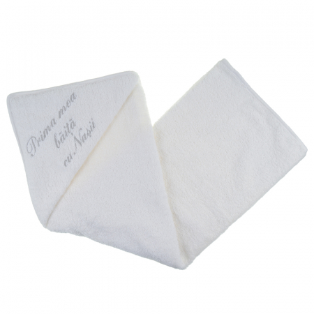 Prosop cu gluga 75 x 75 cm Confort Family VF-648872, Alb [1]