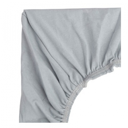 Cearceaf cu elastic din bambus pentru saltea 40 x 90 cm Sensillo 392516, Gri [2]
