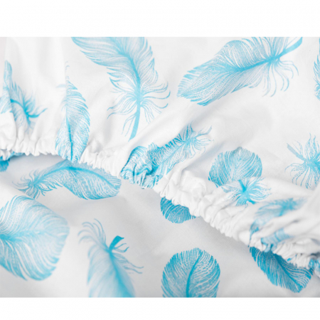 Cearceaf cu elastic pentru saltea 120 x 60 cm Sensillo 2213, Alb [1]