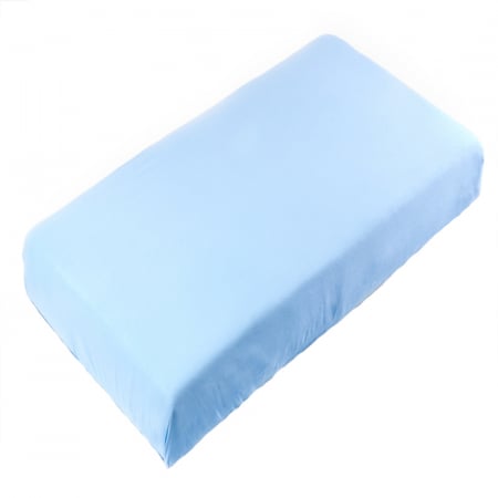 Cearceaf si protectii pentru saltea - Cearceaf cu elastic pentru saltea 120 x 60 cm Sensillo 68029, Albastru