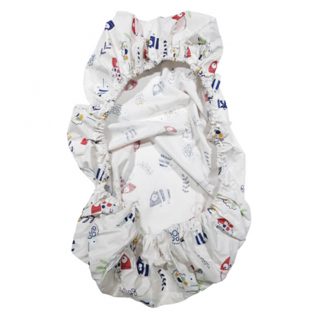 Cearceaf cu elastic pentru saltea 40 x 90 cm Ty i My 053847, Multicolor [1]