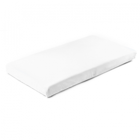 Accesorii camera bebe - Cearceaf cu elastic din bumbac, pentru saltea, 160 x 80 cm, Sensillo, 398389, Alb