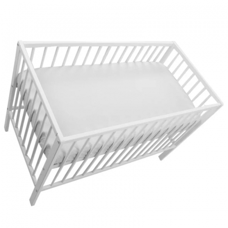 Cearceaf cu elastic din bambus pentru saltea 40 x 90 cm Sensillo 392509, Alb [3]