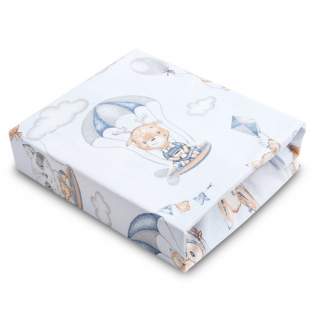 Accesorii camera bebe - Cearceaf cu elastic pentru saltea 60 x 120 cm Sensillo 391700, Multicolor