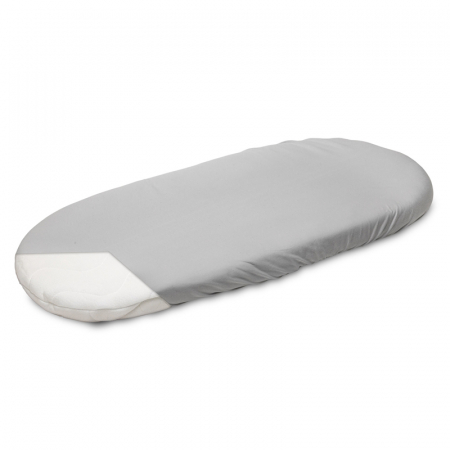 Cearceaf cu elastic pentru saltea de landou 35 x 75 cm Sensillo 2194, Gri [2]