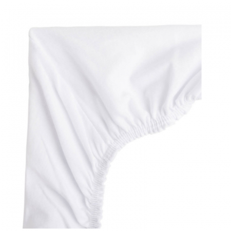 Cearceaf cu elastic pentru saltea de landou 50 x 70 cm Sensillo SILLO-1430, Alb [2]