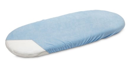 Cearceaf din frotir, cu elastic pentru saltea de landou la carucior, 35 x 75 cm Sensillo 2122, Albastru [1]