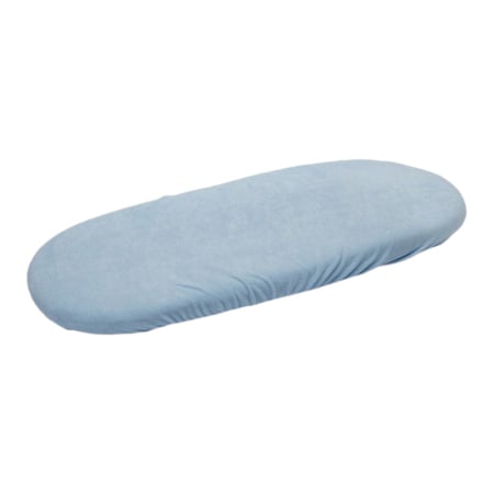 Carucioare - Cearceaf din frotir, cu elastic pentru saltea de landou la carucior, 35 x 75 cm Sensillo 2122, Albastru