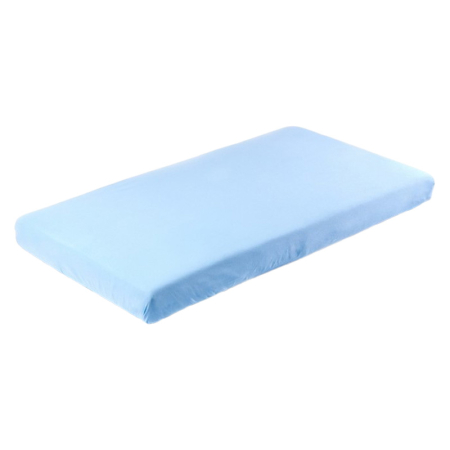 Cearceaf din bumbac, cu elastic pentru saltea 60 x 120 cm Sensillo 526802, Albastru [0]