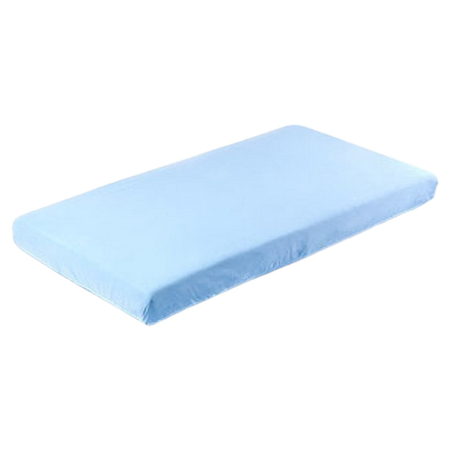 Accesorii camera bebe - Cearceaf din bumbac, cu elastic pentru saltea 70 x 140 cm Sensillo 22082, Albastru