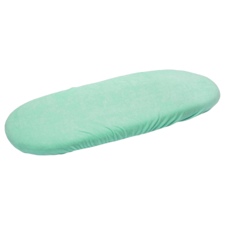 Accesorii carucioare - Cearceaf din frotir, cu elastic pentru saltea de landou la carucior, 35 x 75 cm Sensillo 2125, Verde