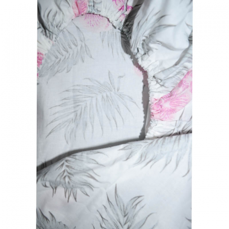 Cearceaf cu elastic pentru saltea 40 x 90 cm Ty i My 053694, Gri [2]