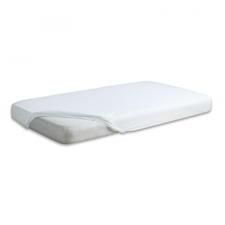 Cearceaf impermeabil cu elastic pentru saltea 60 x 120 cm DuetBaby 601155, Alb [1]