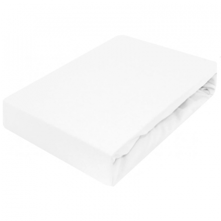 Accesorii camera bebe - Cearceaf impermeabil cu elastic pentru saltea 60 x 120 cm DuetBaby 601155, Alb