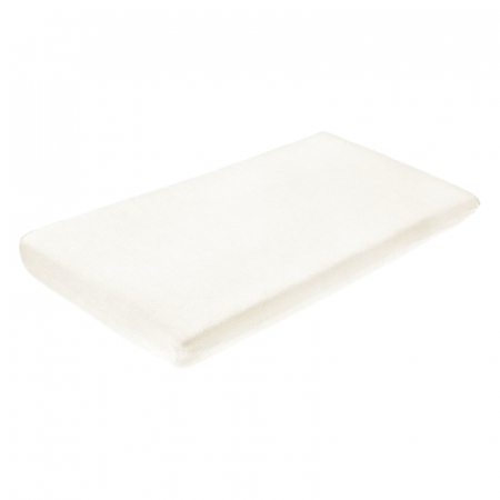 Accesorii camera bebe - Cearceaf impermeabil, din frotir, cu elastic pentru saltea 120 x 60 cm, Sensillo 526727, Crem