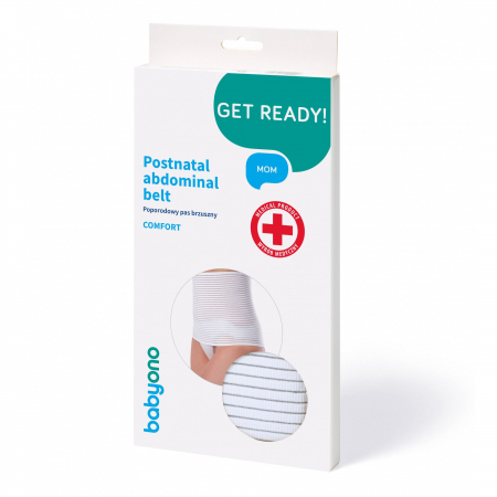 Centura elastica postnatala BabyOno 505BO, Alb [1]