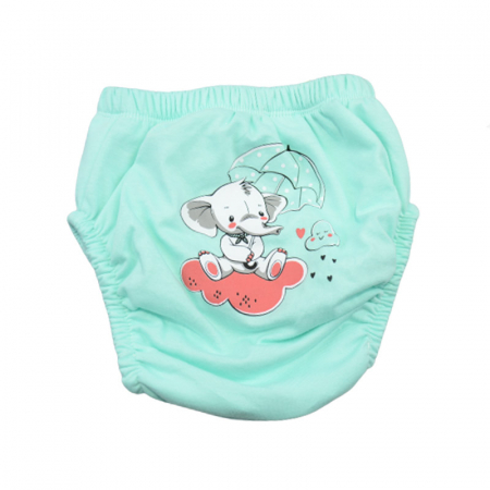 Aleze si chilotei scutec - Chiloti de trecere la olita pentru baieti Mini Junior POS-8, Turcoaz