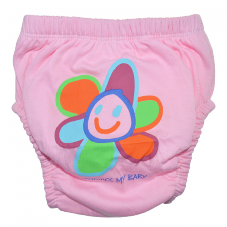 Aleze si chilotei scutec - Chiloti de trecere la olita refolosibili pentru fete Mini Junior POS23, Roz
