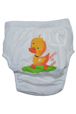 Aleze si chilotei scutec - Chiloti de trecere la olita refolosibili pentru copii Mini Junior POS15-9, Alb