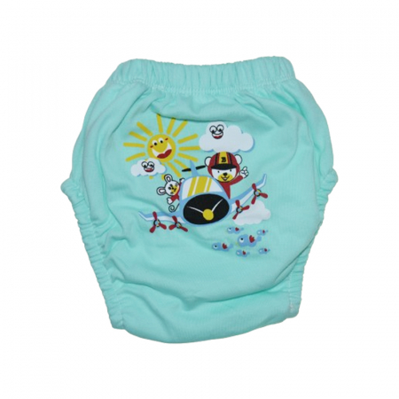 Aleze si chilotei scutec - Chiloti de trecere la olita refolosibili pentru baieti Mini Junior CHREMJ-33, Turcoaz