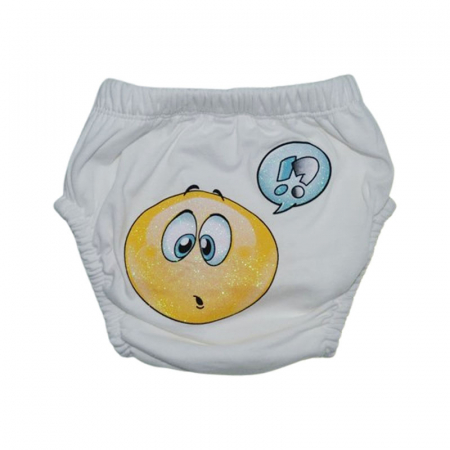 Aleze si chilotei scutec - Chiloti de trecere la olita refolosibili pentru copii, Mini Junior CHREMJ-36, Alb