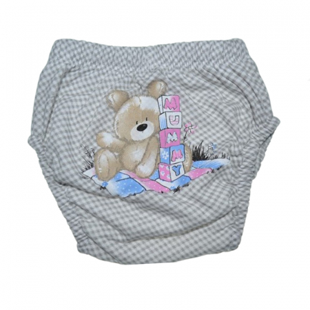 Aleze si chilotei scutec - Chiloti de trecere la olita refolosibili pentru copii Mini Junior CTR-MJ6, Gri