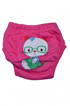 Aleze si chilotei scutec - Chiloti de trecere la olita refolosibili pentru fete Mini Junior POS21, Roz