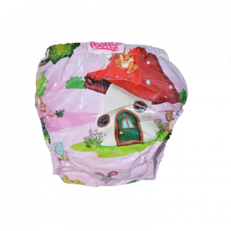 Aleze si chilotei scutec - Chiloti de trecere la olita refolosibili pentru fete Mini Junior CHREMJ-02, Roz