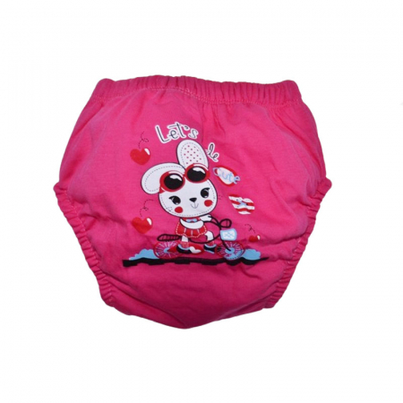 Aleze si chilotei scutec - Chiloti de trecere la olita refolosibili pentru fete Mini Junior CHREMJ-06, Fucsia