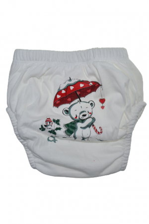 Aleze si chilotei scutec - Chiloti de trecere la olita refolosibili pentru copii Mini Junior POS20, Alb