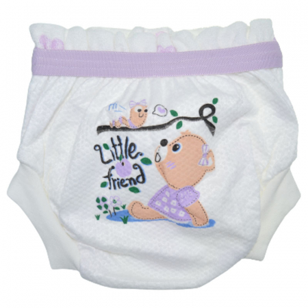 Chiloti de trecere la olita refolosibili pentru fete Mini Junior POS35, Mov [3]