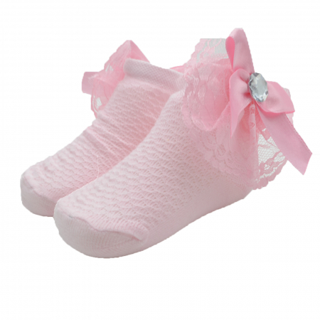 Sosete bebelusi si copii - Sosete elegante pentru fete Mini Junior BTO-52
