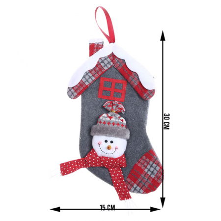 Cizma decorativa de Craciun 114256, Gri [1]