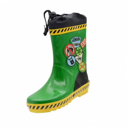 Cizme cauciuc baieti - Cizme din cauciuc captusite pentru baieti American Club CBAC-1-29, Verde